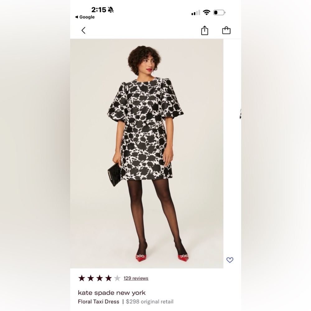 Kate Spade Floral Taxi Dress